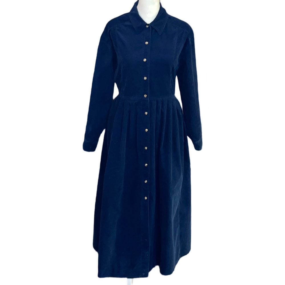 Laura Ashley Navy Midi Dress